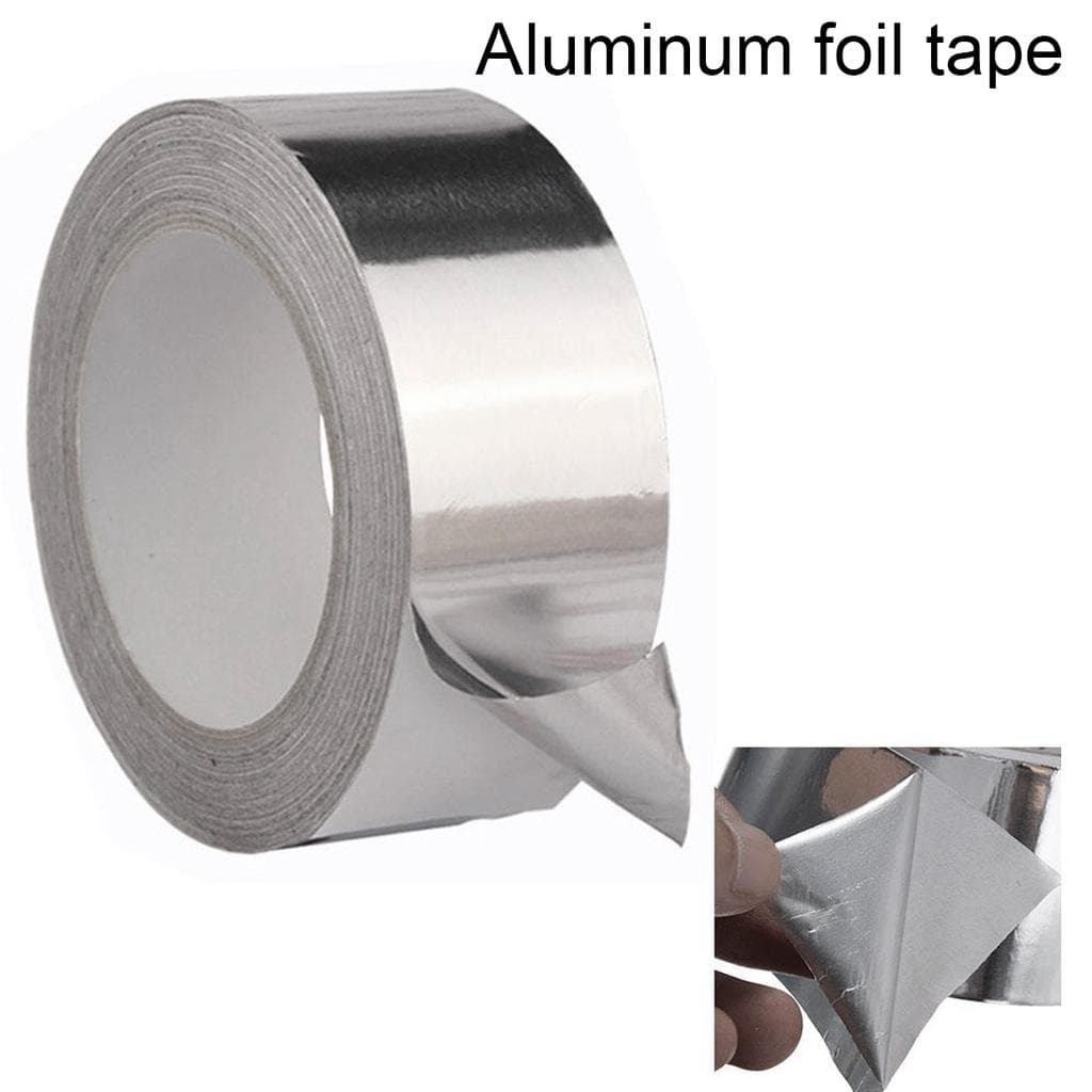 Aluminum Foil Super Fix Adhesive Butyl Strong Waterproof Tape Adhesive Tape Stop Leak Seal Repair Tape Crack Thicken Tape (Width 2in Lenght 8 Yard)