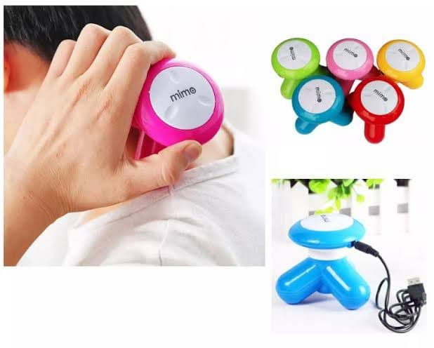 Mini Mimo Massager with Box (Cell Operate and Direct USB Power both options) - Without Cell | Random color