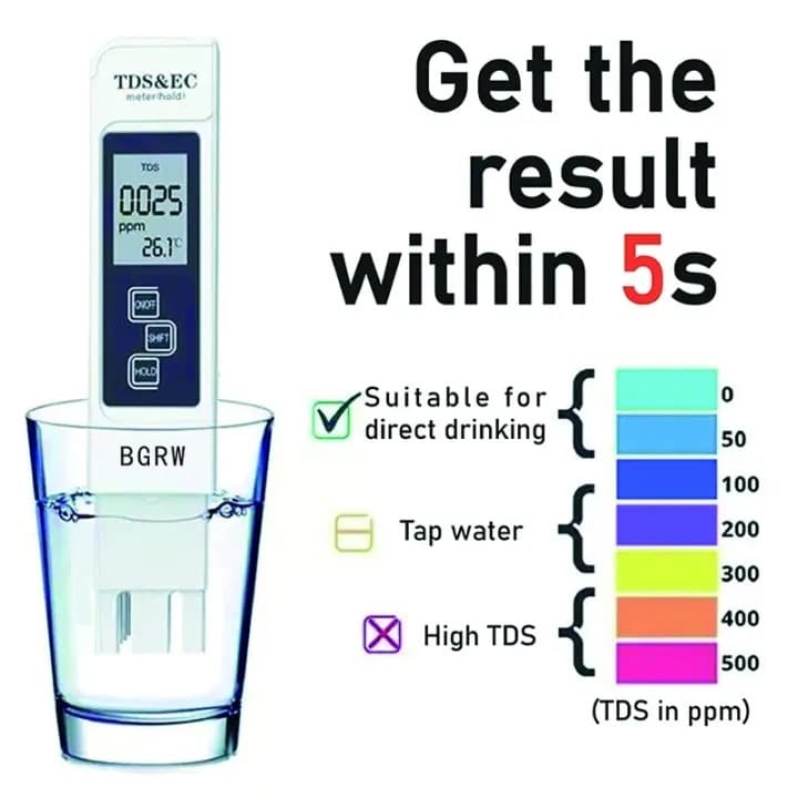 3 In 1 Digital Tds And Ec Meter Pen - Testing Device Designed For Water Analysis And Daily Quality Testing Routine