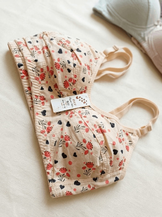 Lawn Summer Friendly Printed Bra for Women – Soft & Breathable Everyday Comfort Bra