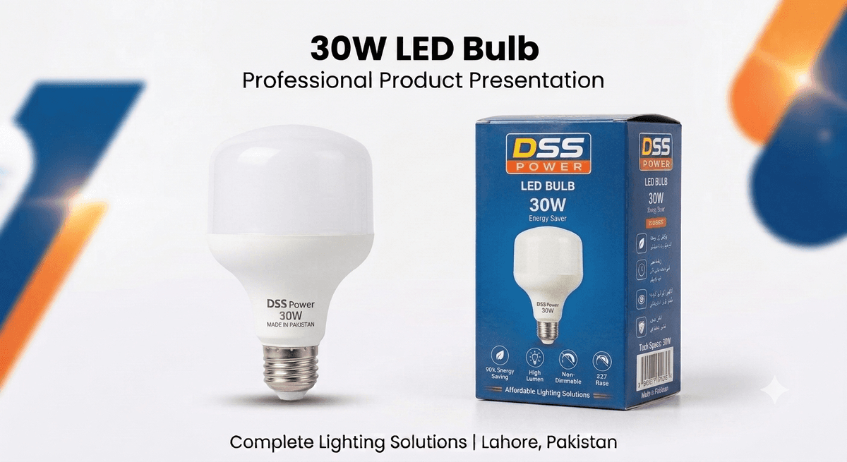 DSS Power 30W LED Bulb Higher-Output Lighting For Larger Rooms, Shops, Offices And Commercial Indoor Spaces