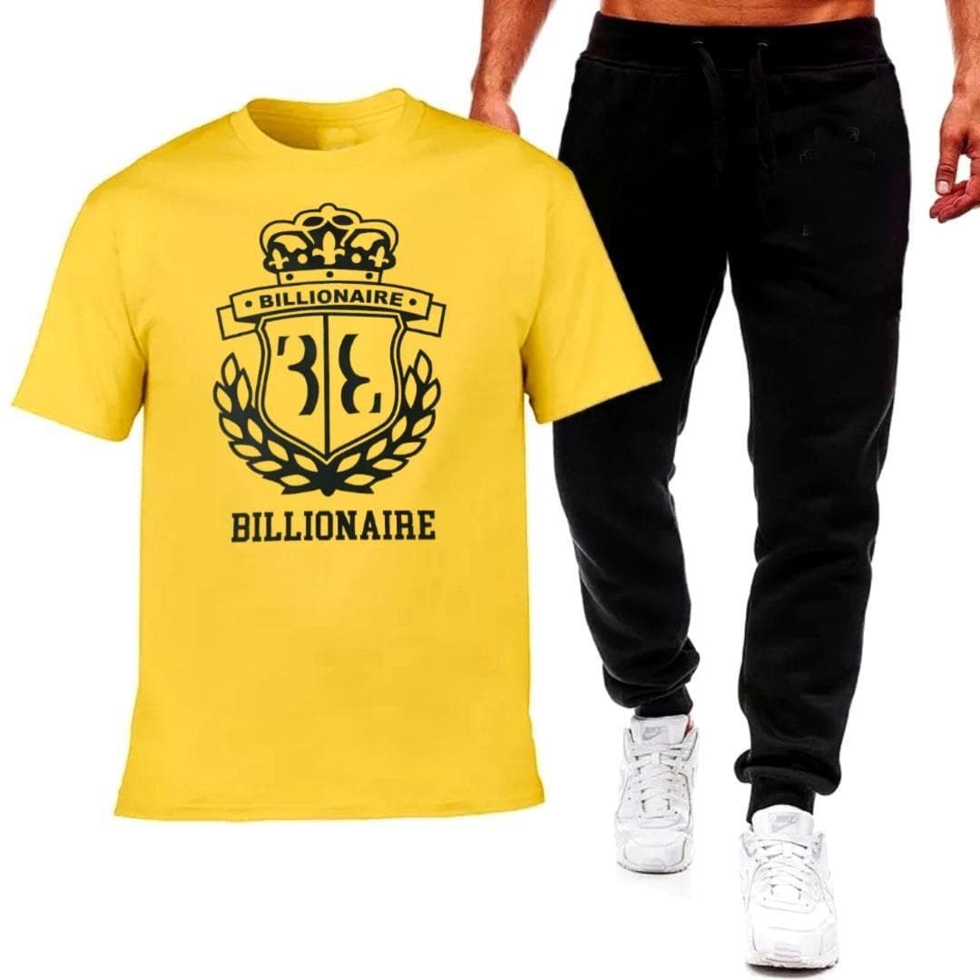 Premium Micro Men’s Tracksuit Billionaire Print – Comfortable Sportswear | Gym & Workout Suit