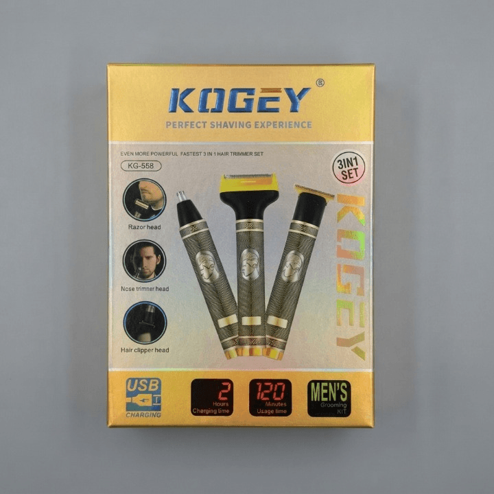Kogey KG-558 3-In-1 Grooming Kit - Personal Care Product Designed For Grooming And Daily Hygiene Routine