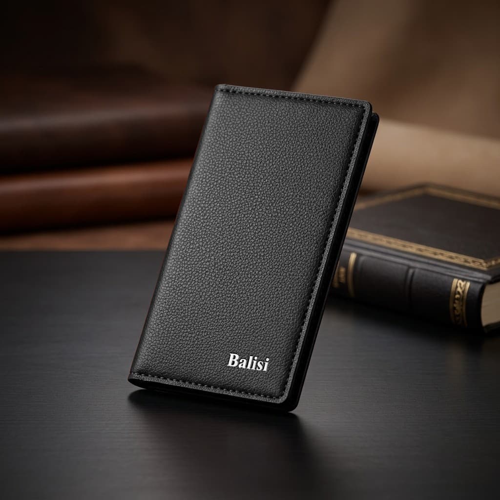 BALISI Bifold Wallet for Men & Women – 7 Card Slots, Dual Cash Compartments, Transparent ID Window, Slim Pocket Wallet