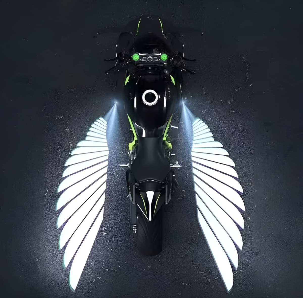 Angel Wings LED Bike Light for Motorcycles & Bikes