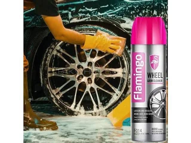 Flamingo Wheel & Rim Cleaner F014 500ml – Powerful Brake Dust & Road Grime Remover for Car Alloy Wheels, Rims & Automotive Cleaning