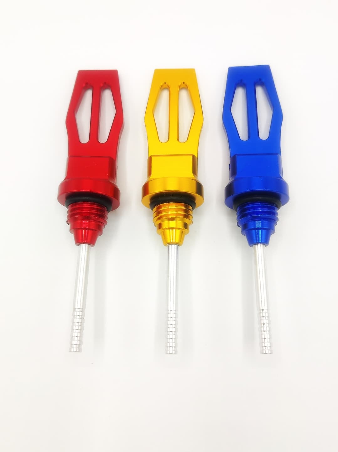 Flat Fancy Oil Gauge for Honda CD 70 & CG 125 | Motorcycle Oil Dipstick | Decorative Bike Oil Gauge for Bikes & Motorcycles