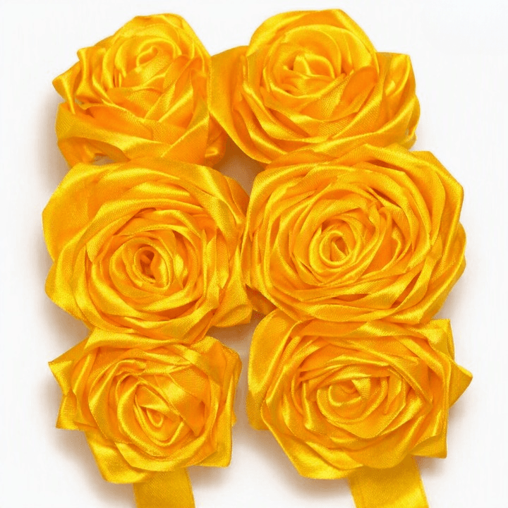 Pair Ribbon Gajray – Colorful Satin Ribbon Flower Gajra for Hair & Traditional Wear