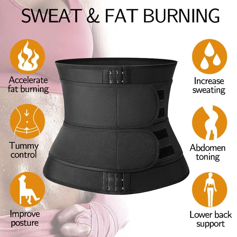 Waist Trainer Slimming Belt Body Shaper – Tummy Control & Waist Trimmer for Men & Women