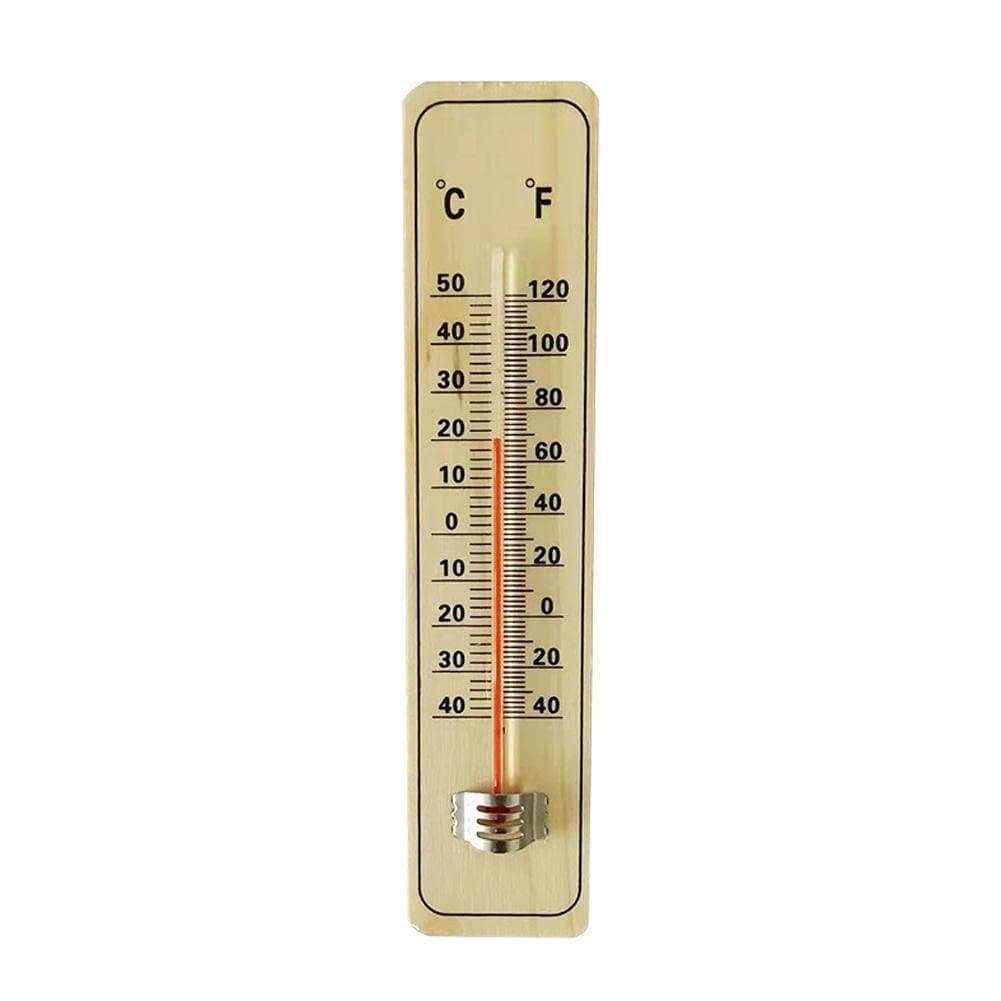 Wall Thermometer Wood Room Temperature Meter Durable Reliable Easy To Read Practical Choice For Home Office Garden And Laboratory Use